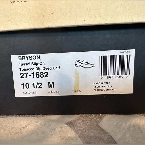 Johnston & Murphy
Bryson tassel loafer tobacco dip dyed calfskin - Picture 3 of 10